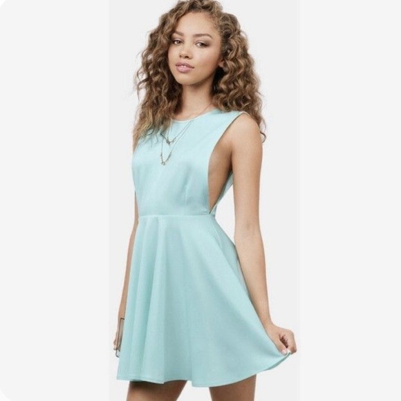 Tobi mint green backless skater dress size small NWT - Picture 2 of 9